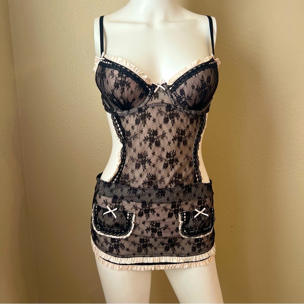 Victoria’s Secret French maid apron babydoll lingerie